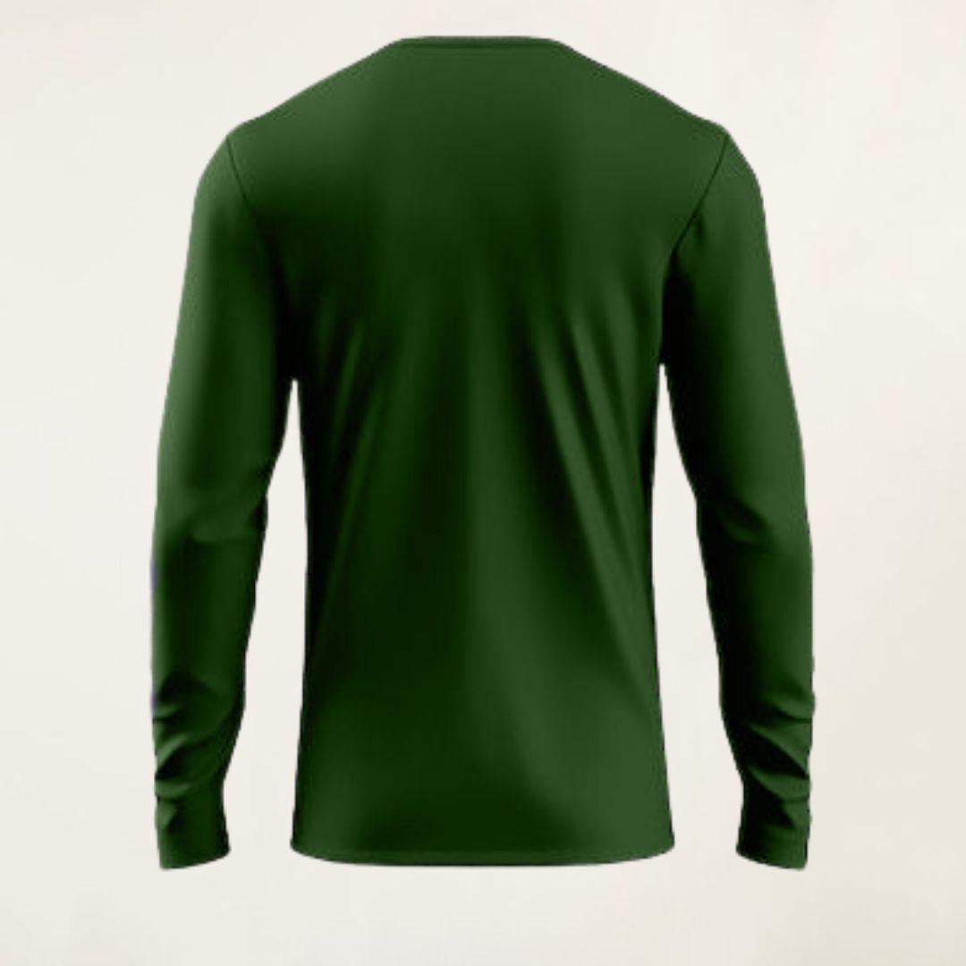 Men's Plain Green Cotton T-Shirt